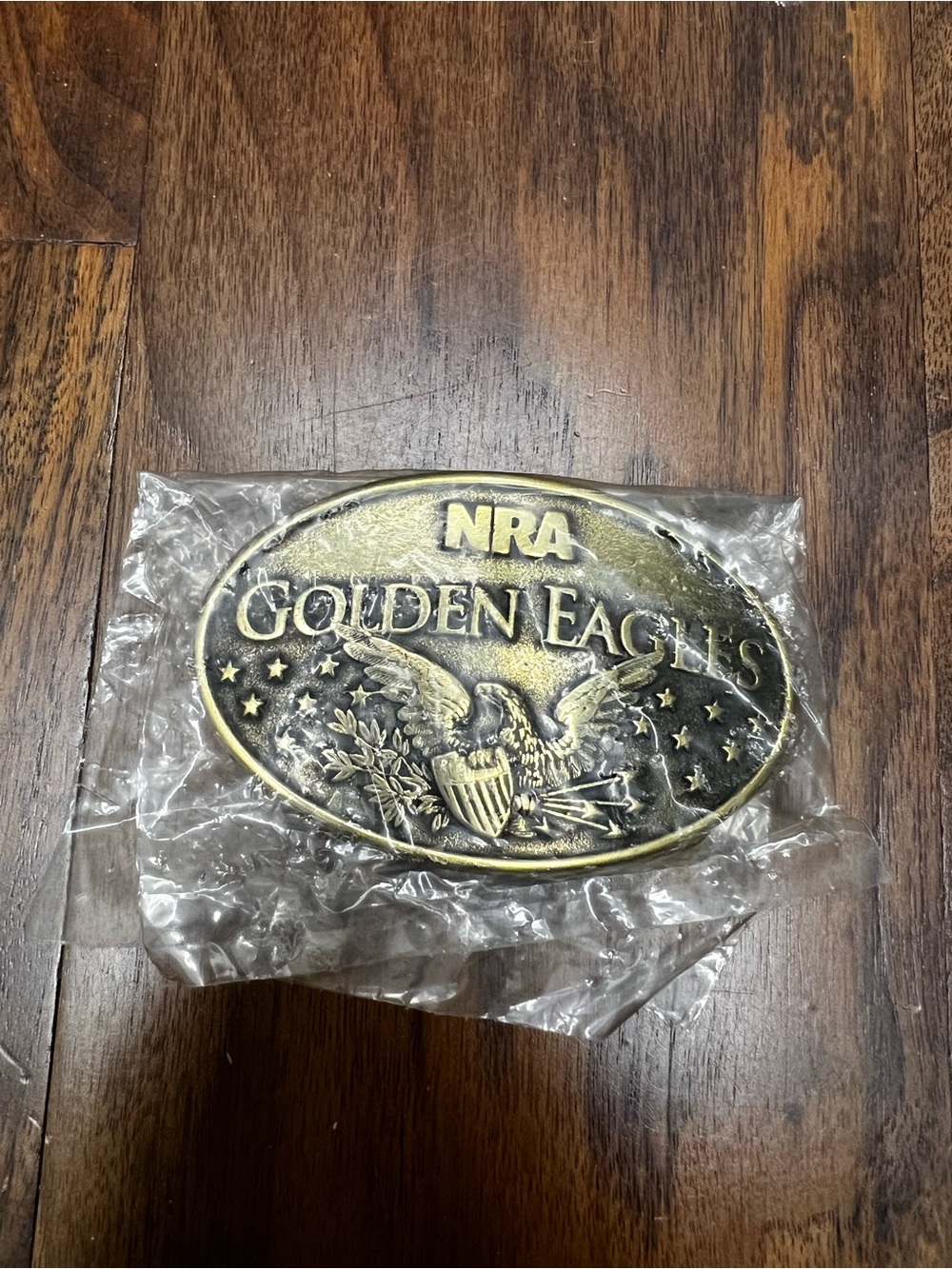 NWT NRA Golden Eagles Belt Buckle